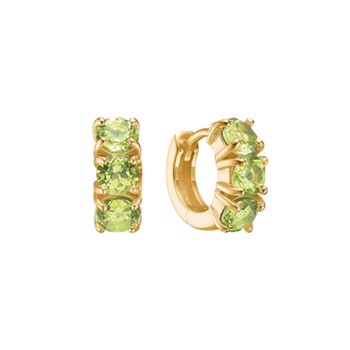 Forgyldte Candy Gem Øreringe med Peridot Fra Carré